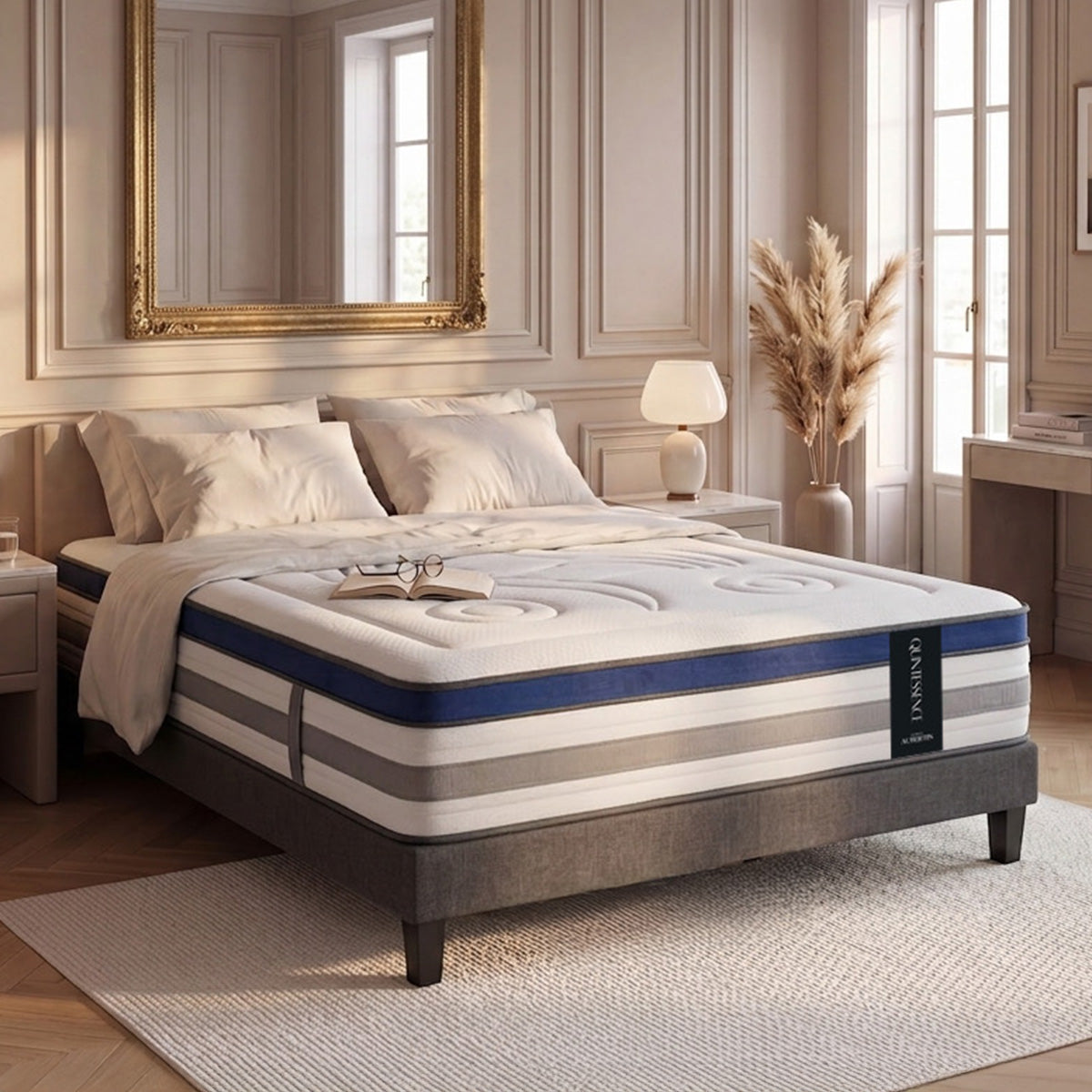Ensemble Matelas QUINTESSENCE et Sommier AURORE