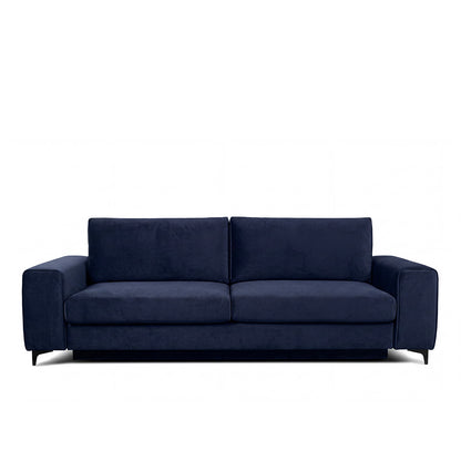 Canapé droit convertible - 3 places - Velours - FIESOLE