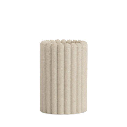 Pot brosse à dents - Résine beige - LUGANO