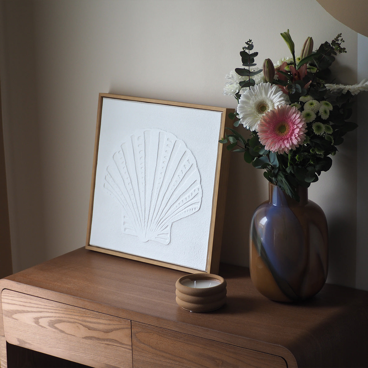 Tableau minimaliste coquillage - ÉTRETAT