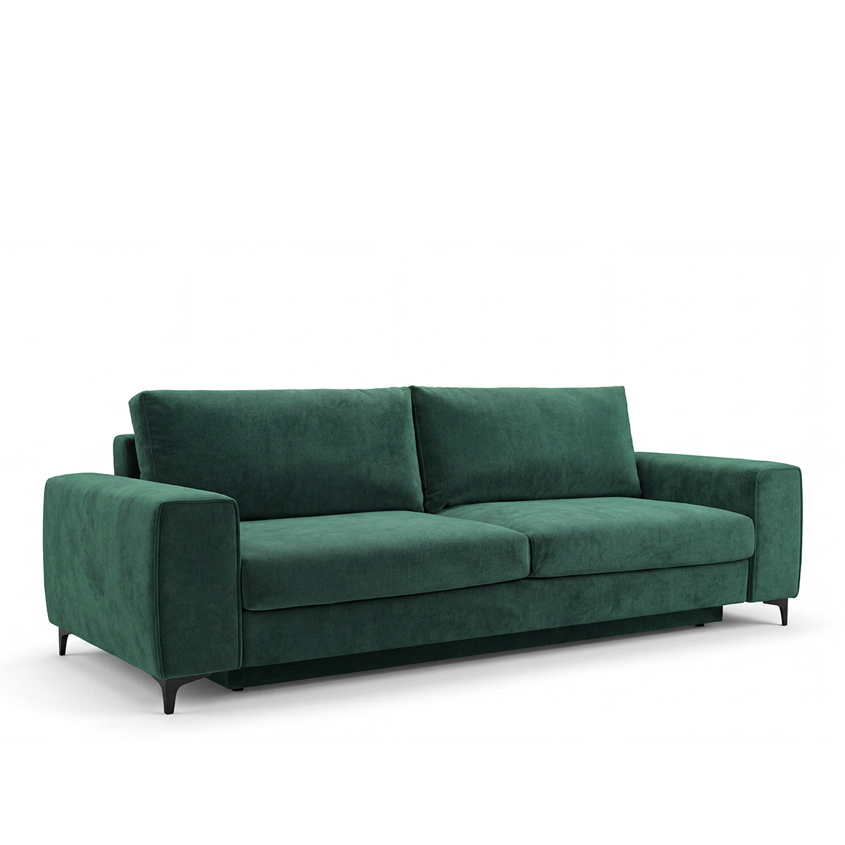 Canapé droit convertible - 3 places - Velours - FIESOLE