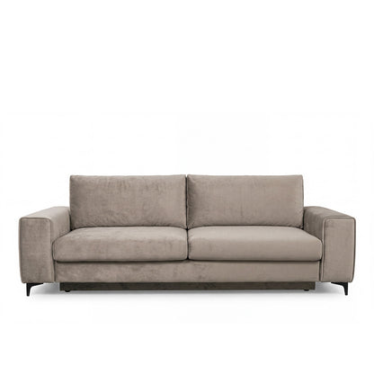 Canapé droit convertible - 3 places - Velours - FIESOLE