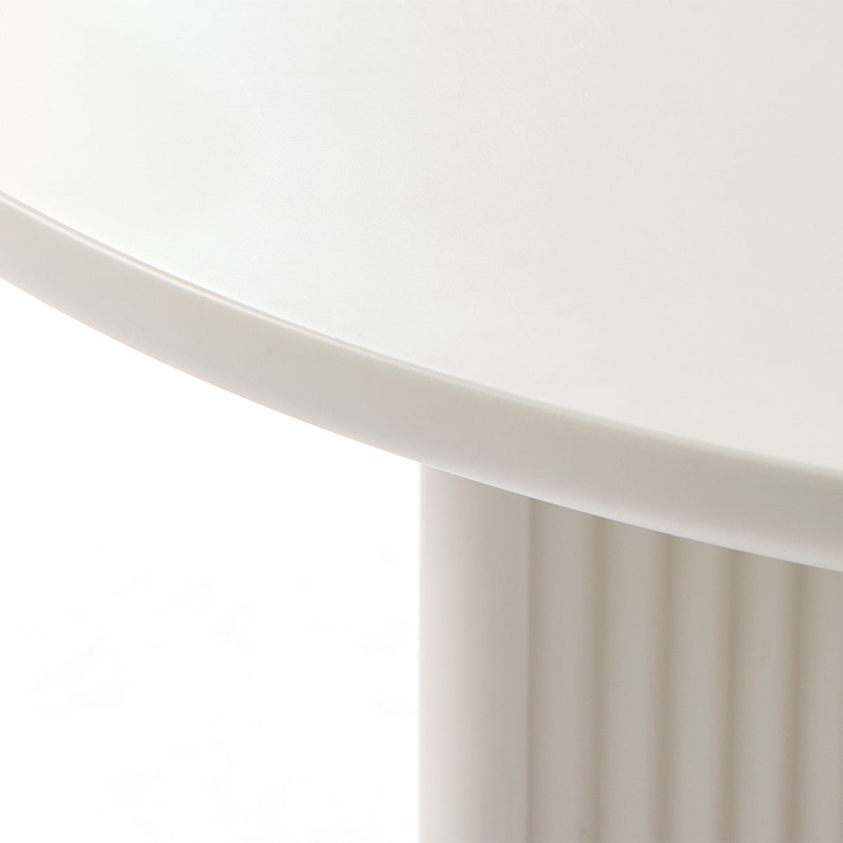 Table basse ronde ø80 cm - Bois gris clair - MIRANO