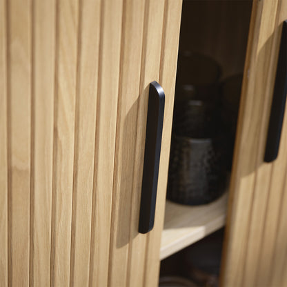 Buffet haut 2 portes - Bois - ALBA