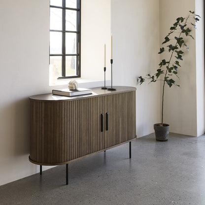 Buffet 140 cm 2 portes - Bois - ALBA