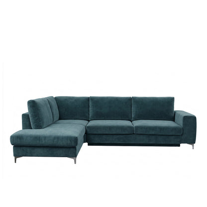 Canapé d'angle convertible - 4 places - Velours - FIESOLE