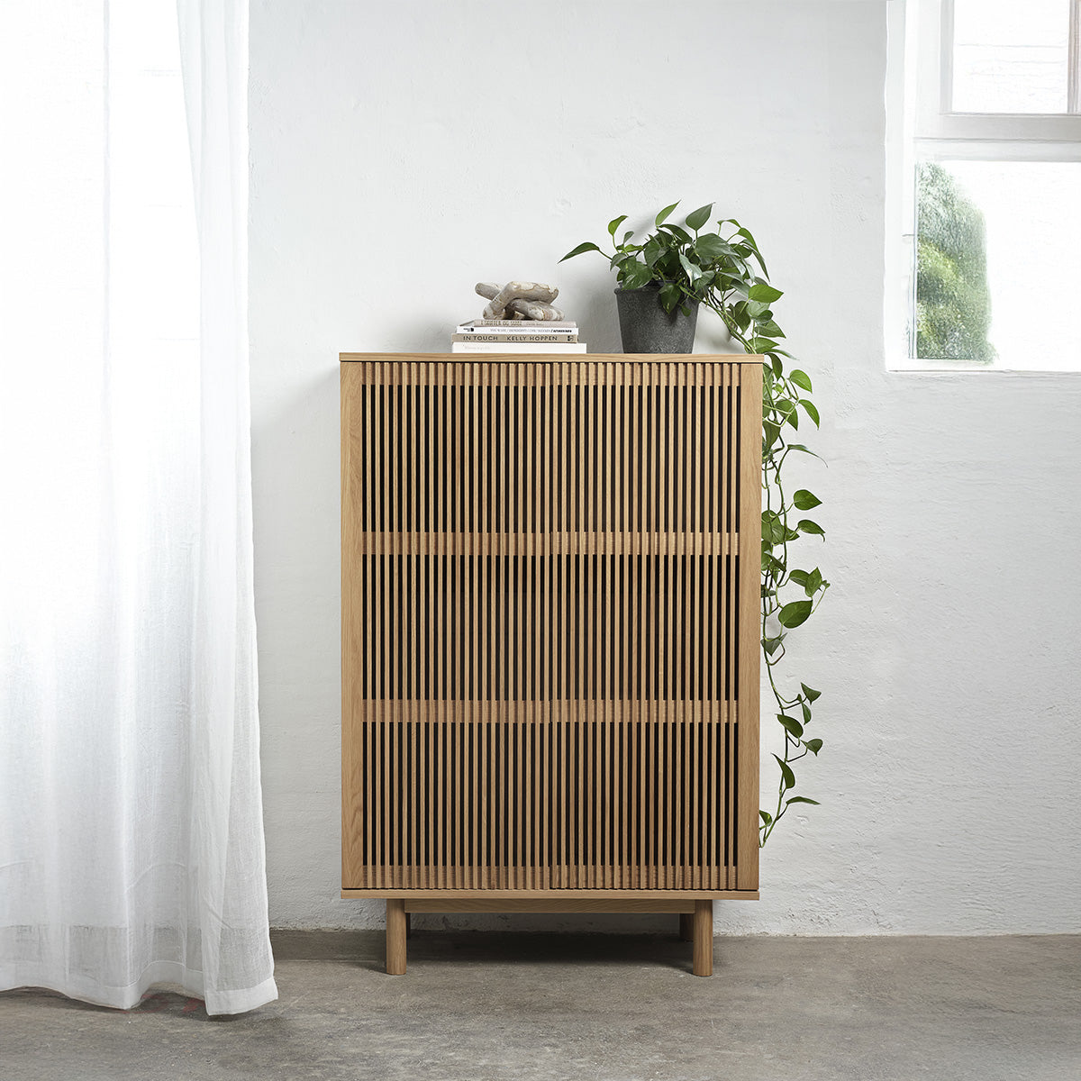 Buffet haut 2 portes - Bois - PISA