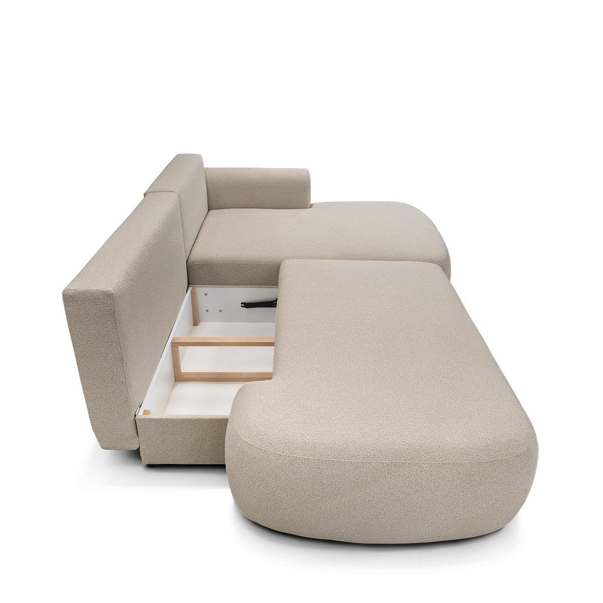 Canapé d'angle convertible - 4 places - Bouclette - MOLINO