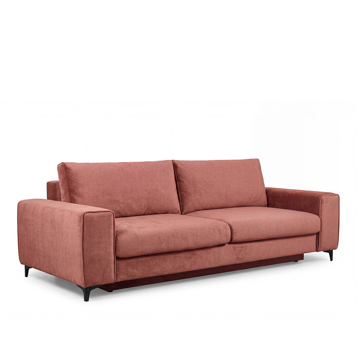 Canapé droit convertible - 3 places - Velours - FIESOLE