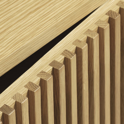 Meuble TV 143 cm 2 portes - Bois - PISA