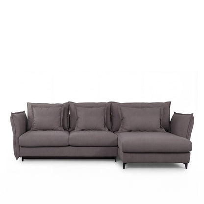 Canapé d'angle convertible - 3 places - Tissu - VERDURO