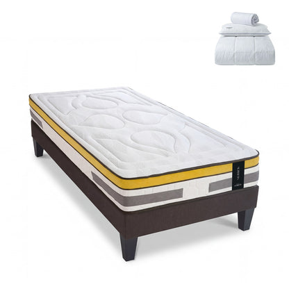 Prêt-à-dormir AUBERTIN avec Sommier AURORE et Accessoires