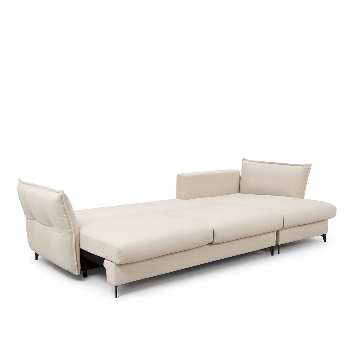 Canapé d'angle convertible - 3 places - Tissu - VERDURO