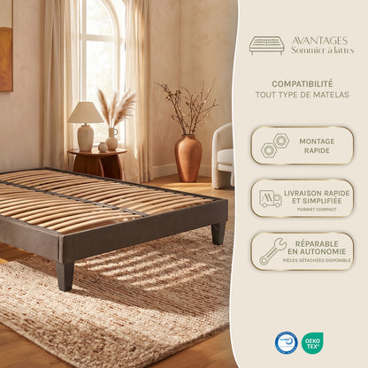 Ensemble Matelas EMERAUDE et Sommier AURORE