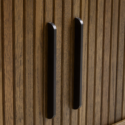 Meuble bas 180 cm 2 portes - Bois - ALBA