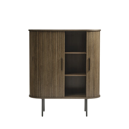 Buffet haut 2 portes - Bois - ALBA