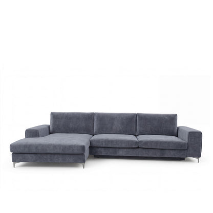 Canapé d'angle convertible - 4 places - Velours - FIESOLE