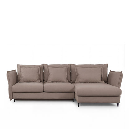 Canapé d'angle convertible - 3 places - Tissu - VERDURO