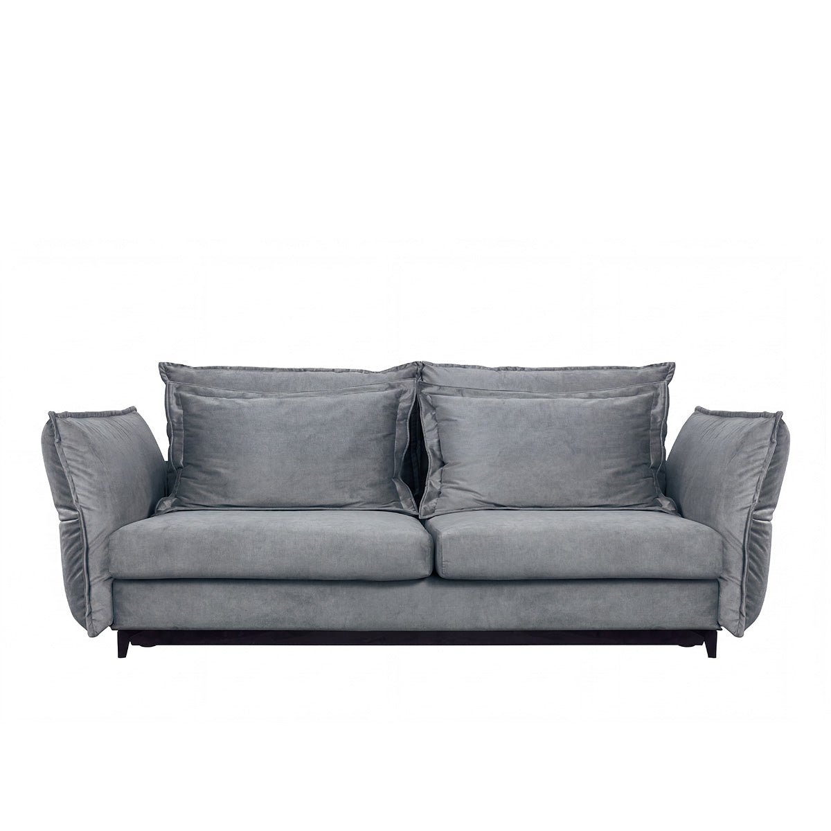 Canapé droit convertible - 3 places - Velours - VERDURO