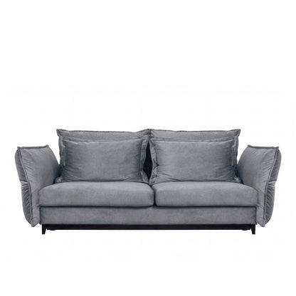 Canapé droit convertible - 3 places - Velours - VERDURO