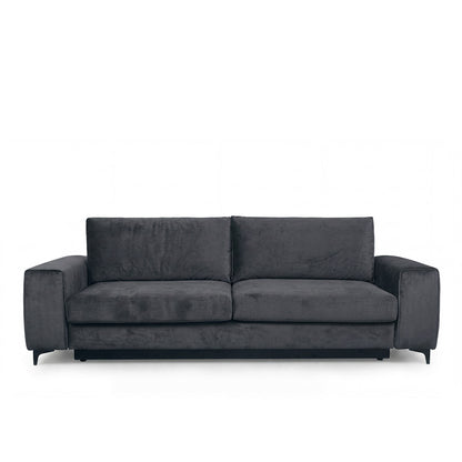 Canapé droit convertible - 3 places - Velours - FIESOLE