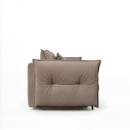 Canapé droit convertible - 3 places - Tissu - VERDURO
