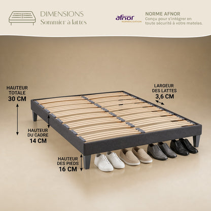 Prêt-à-dormir SUPREME avec Sommier AURORE et Accessoires