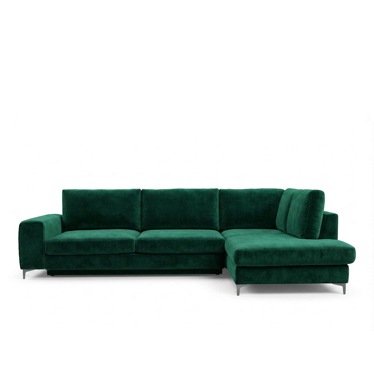 Canapé d'angle convertible - 4 places - Velours - FIESOLE