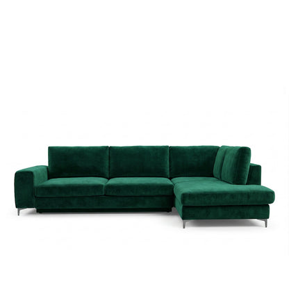 Canapé d'angle convertible - 4 places - Velours - FIESOLE