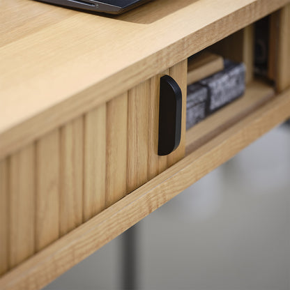 Bureau 120 cm 2 portes - Bois - ALBA