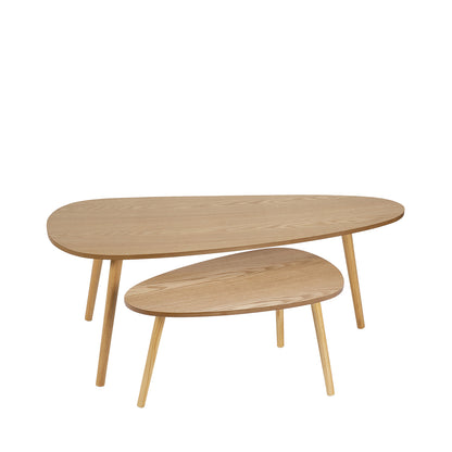 Tables gigognes (lot de 2) - Bois - AMALIA