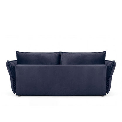 Canapé droit convertible - 3 places - Velours - VERDURO