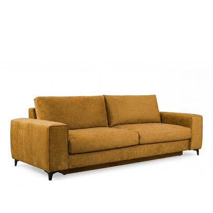 Canapé droit convertible - 3 places - Velours - FIESOLE