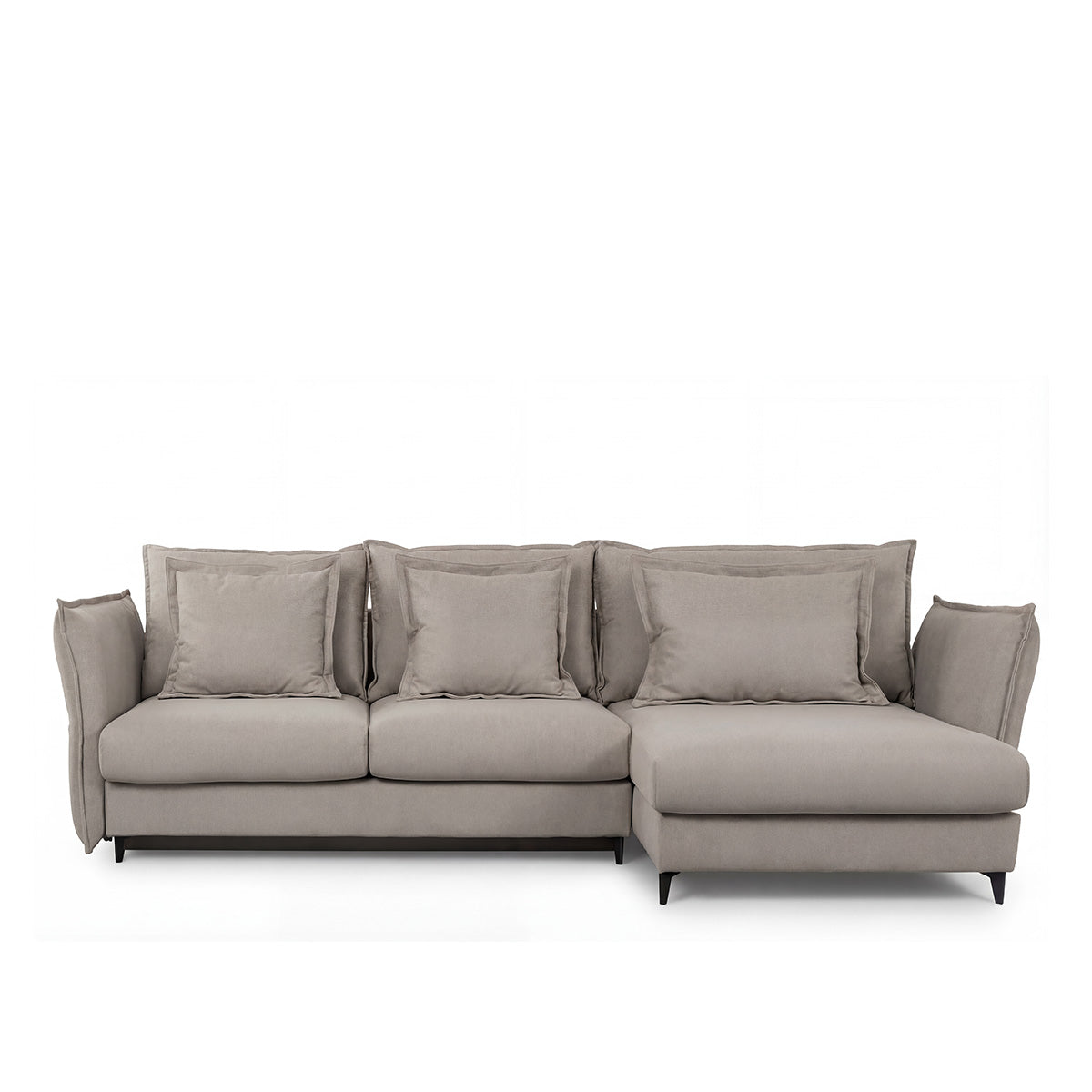 Canapé d'angle convertible - 3 places - Tissu - VERDURO
