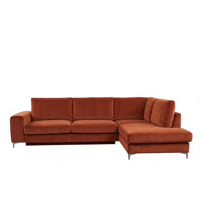 Canapé d'angle convertible - 4 places - Velours - FIESOLE