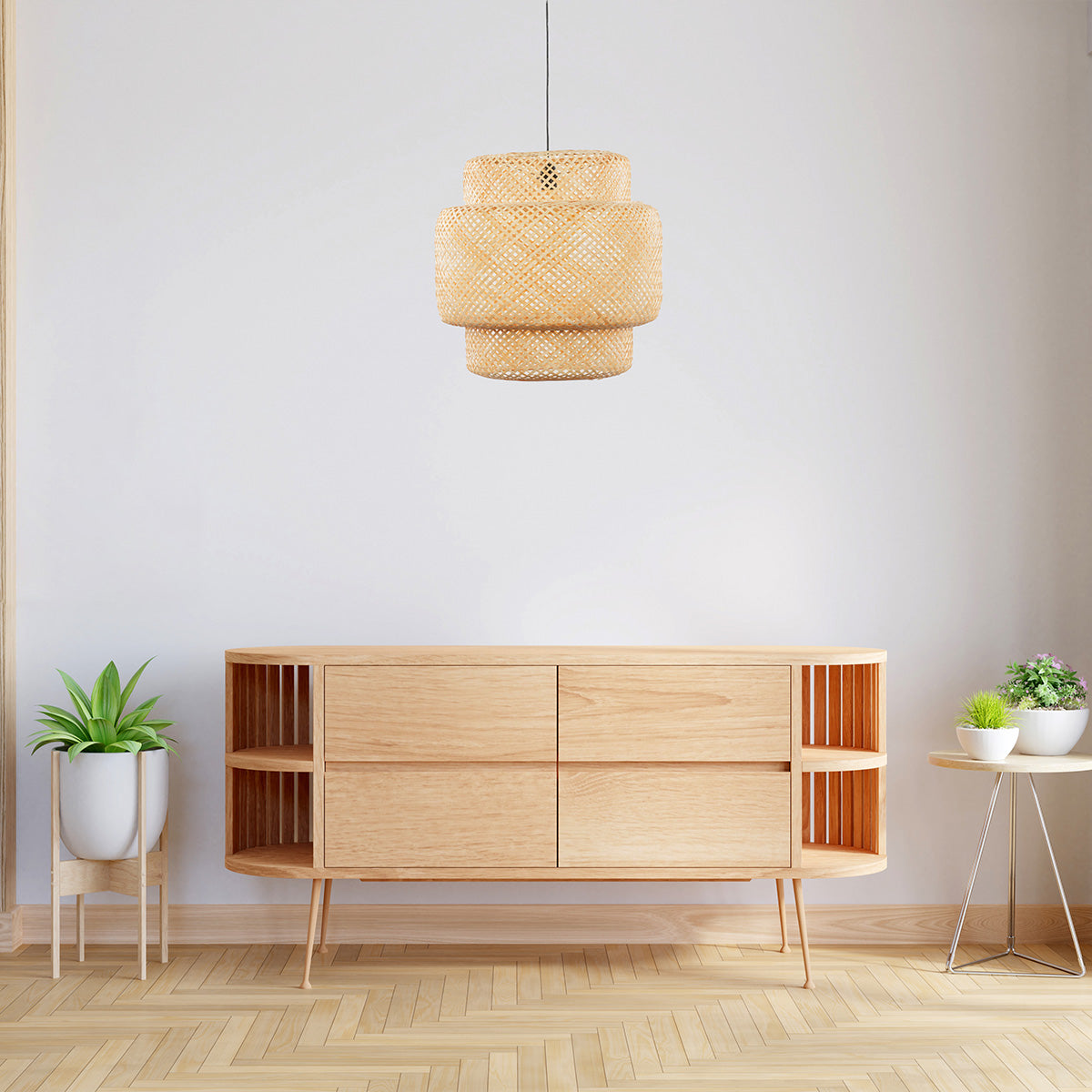 Suspension bambou naturel - ABAT-JOUR