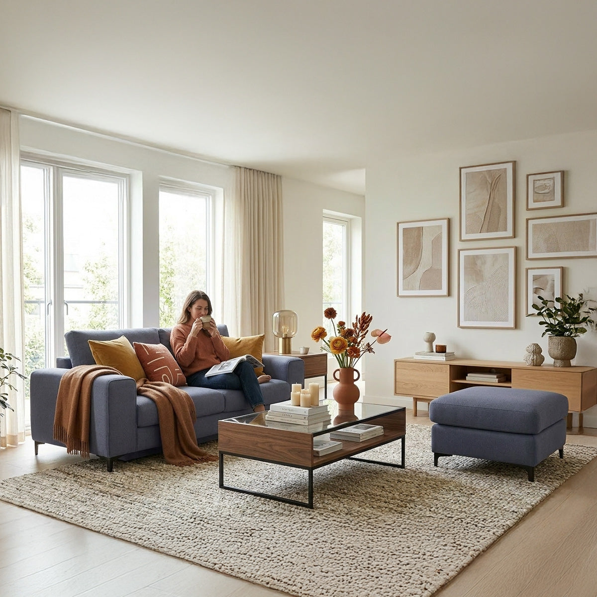 Grand pouf - Tissu - FIESOLE