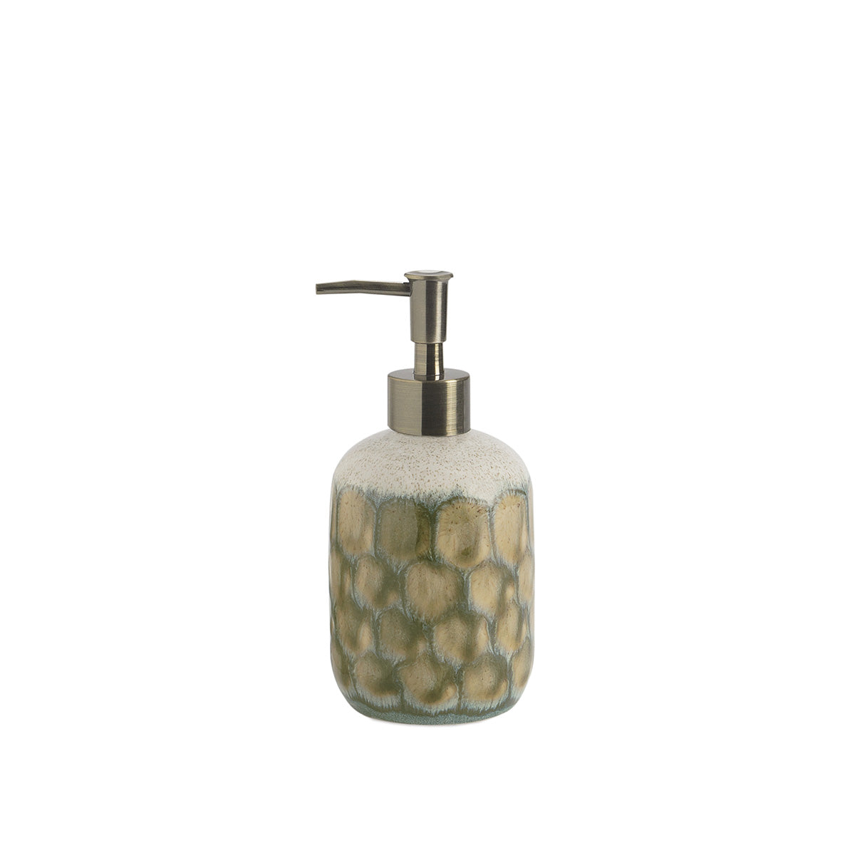 Distributeur de savon - Céramique verte et beige - SCALA