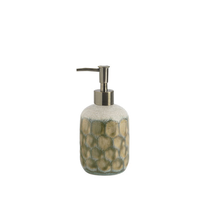 Distributeur de savon - Céramique verte et beige - SCALA