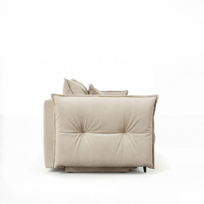 Canapé droit convertible - 3 places - Tissu - VERDURO