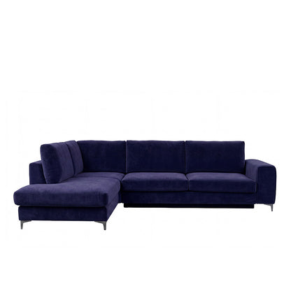 Canapé d'angle convertible - 4 places - Velours - FIESOLE