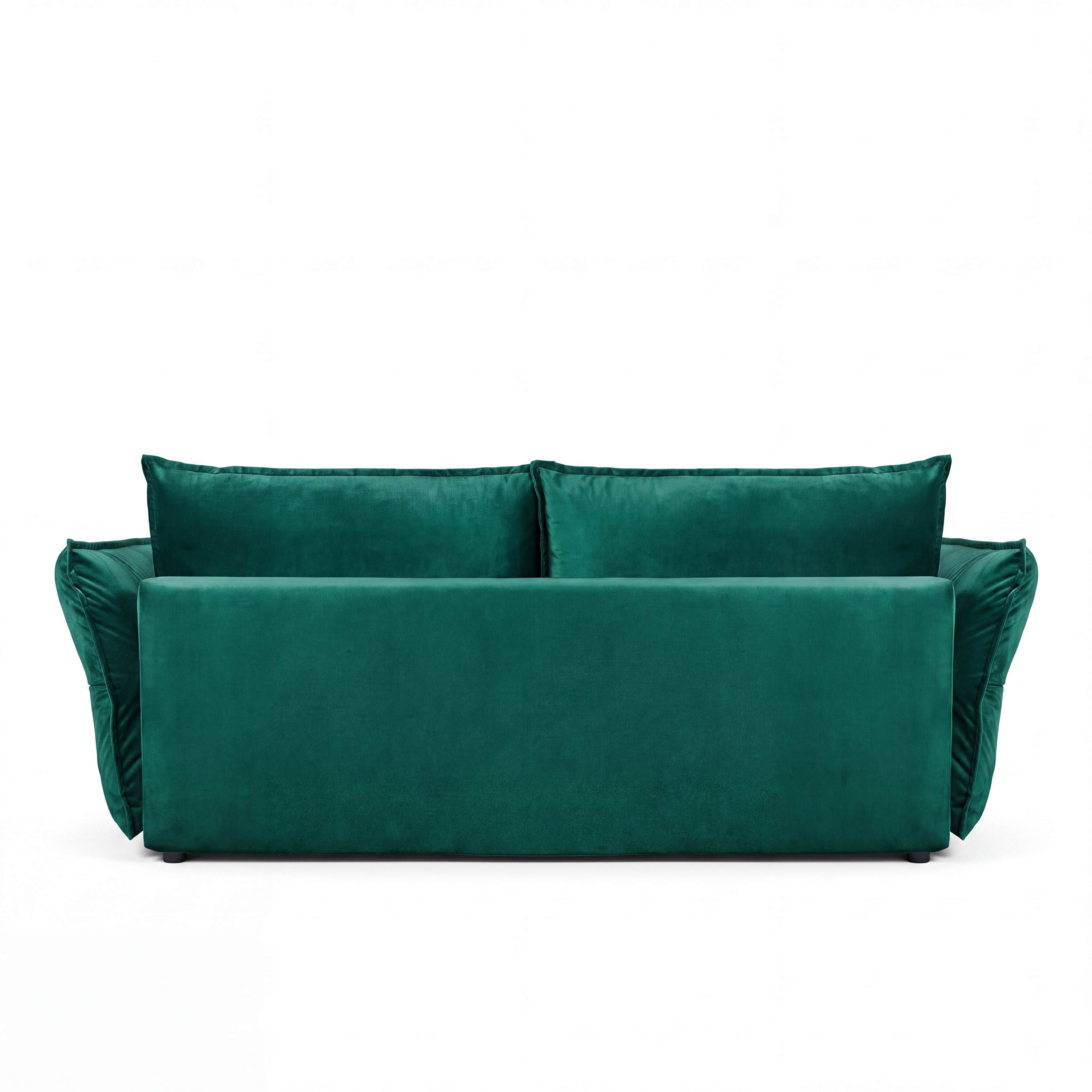 Canapé droit convertible - 3 places - Velours - VERDURO