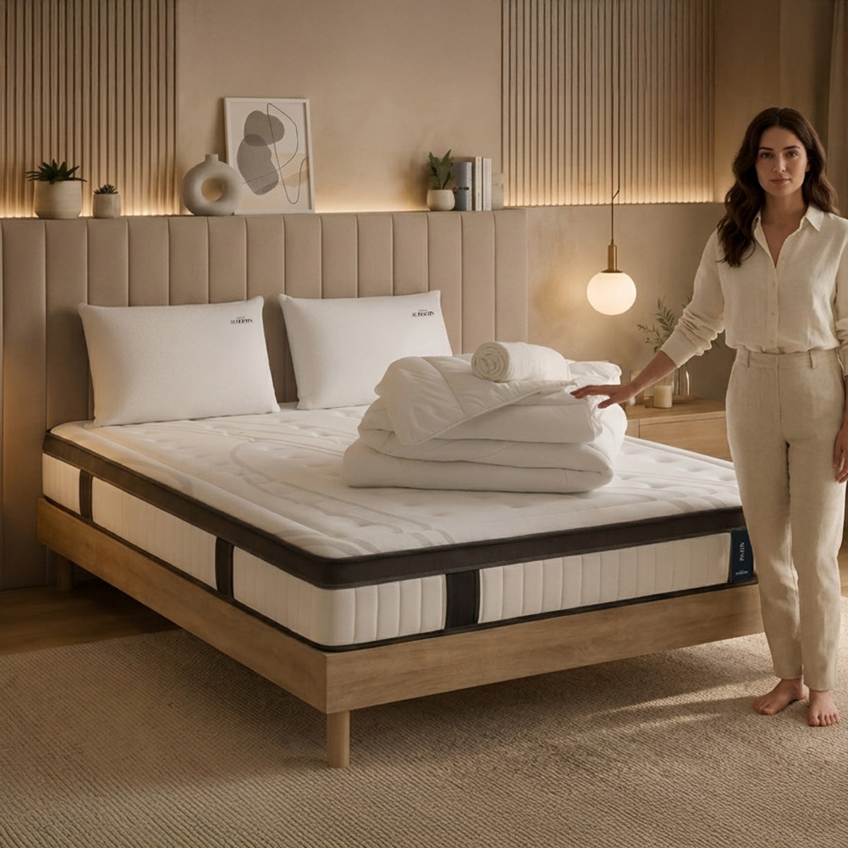 Prêt-à-dormir ALTESSE avec Sommier SÉLÉNA et Accessoires