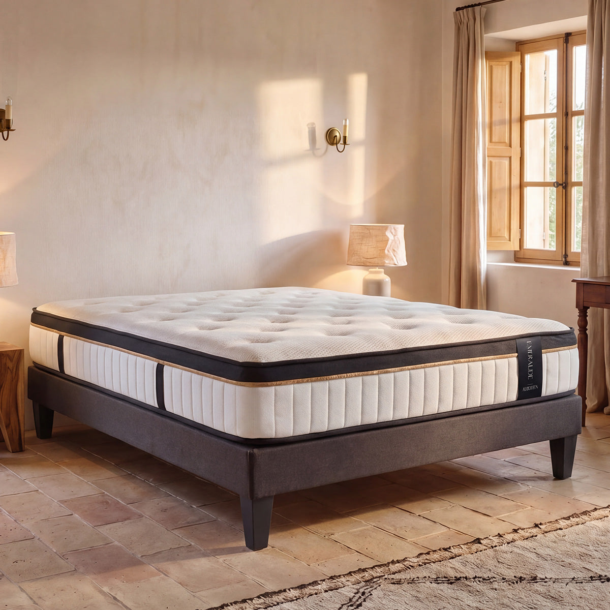 Ensemble Matelas EMERAUDE et Sommier AURORE