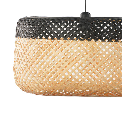 Suspension bambou bicolore - RONDE