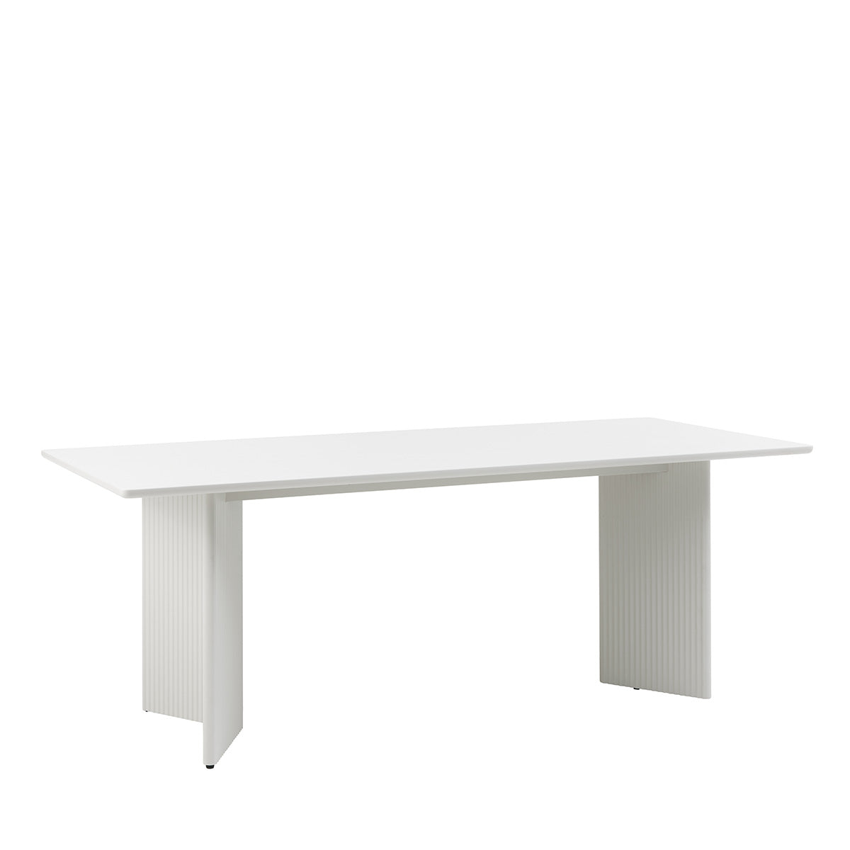 Table à manger 6 personnes 200 cm - Bois gris clair - MIRANO
