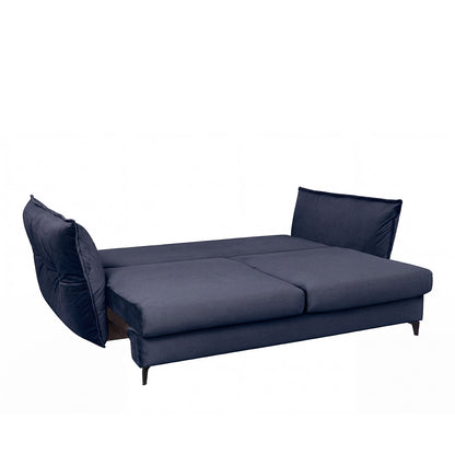 Canapé droit convertible - 3 places - Velours - VERDURO
