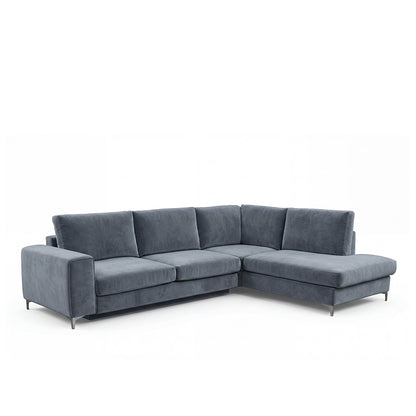 Canapé d'angle convertible - 4 places - Velours - FIESOLE
