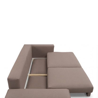 Canapé droit convertible - 3 places - Tissu - FIESOLE