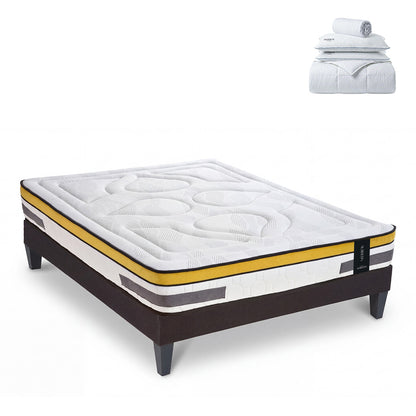 Prêt-à-dormir AUBERTIN avec Sommier AURORE et Accessoires